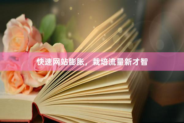 快速网站膨胀，栽培流量新才智